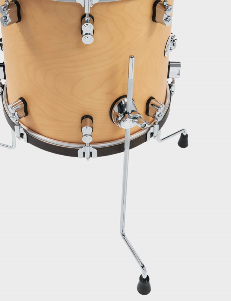 PDP Concept Classic Maple 22/13/16 3pc Drum Shell Pack - Walnut with Natural Hoops
