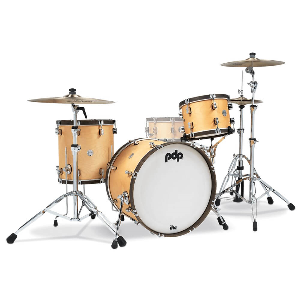 PDP Concept Classic Maple 22/13/16 3pc Drum Shell Pack - Walnut with Natura