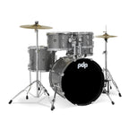 PDP Centerstage Series 5-Piece Drum Kit with 20in Bass Drum in Silver Sparkle