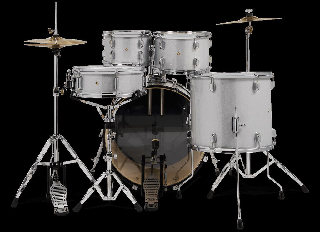 PDP Centerstage Series 5-Piece Drum Kit with 22in Bass Drum in Diamond White