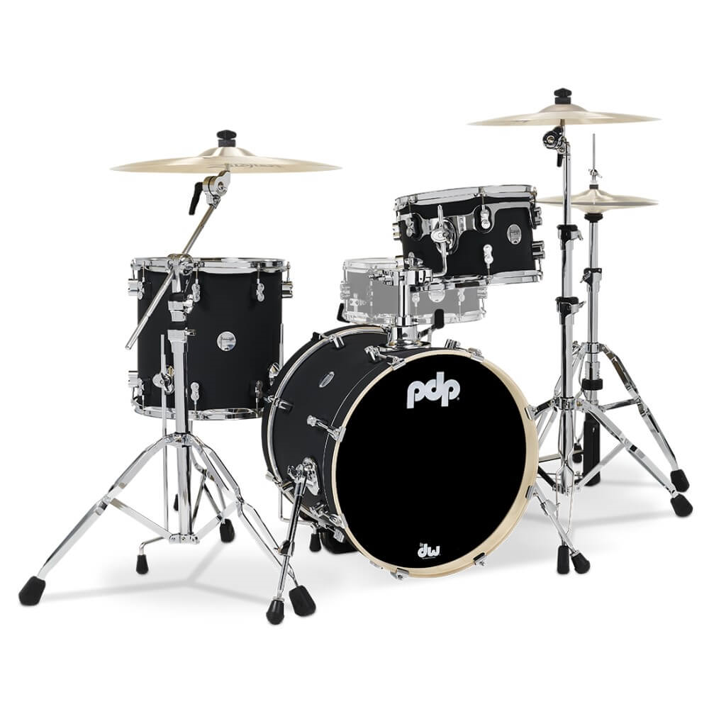PDP Concept Maple Bop 18/12/14 3pc Drum Shell Pack - Satin Black