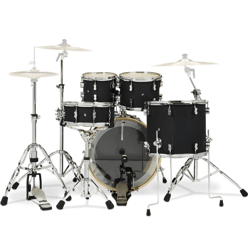 PDP Concept Maple 22/10/12/16+14S 5pc Drum Shell Pack - Satin Black