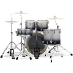 PDP CONCEPT Series 5-Piece Drum Kit with 22in Bass Drum in Silver/Black