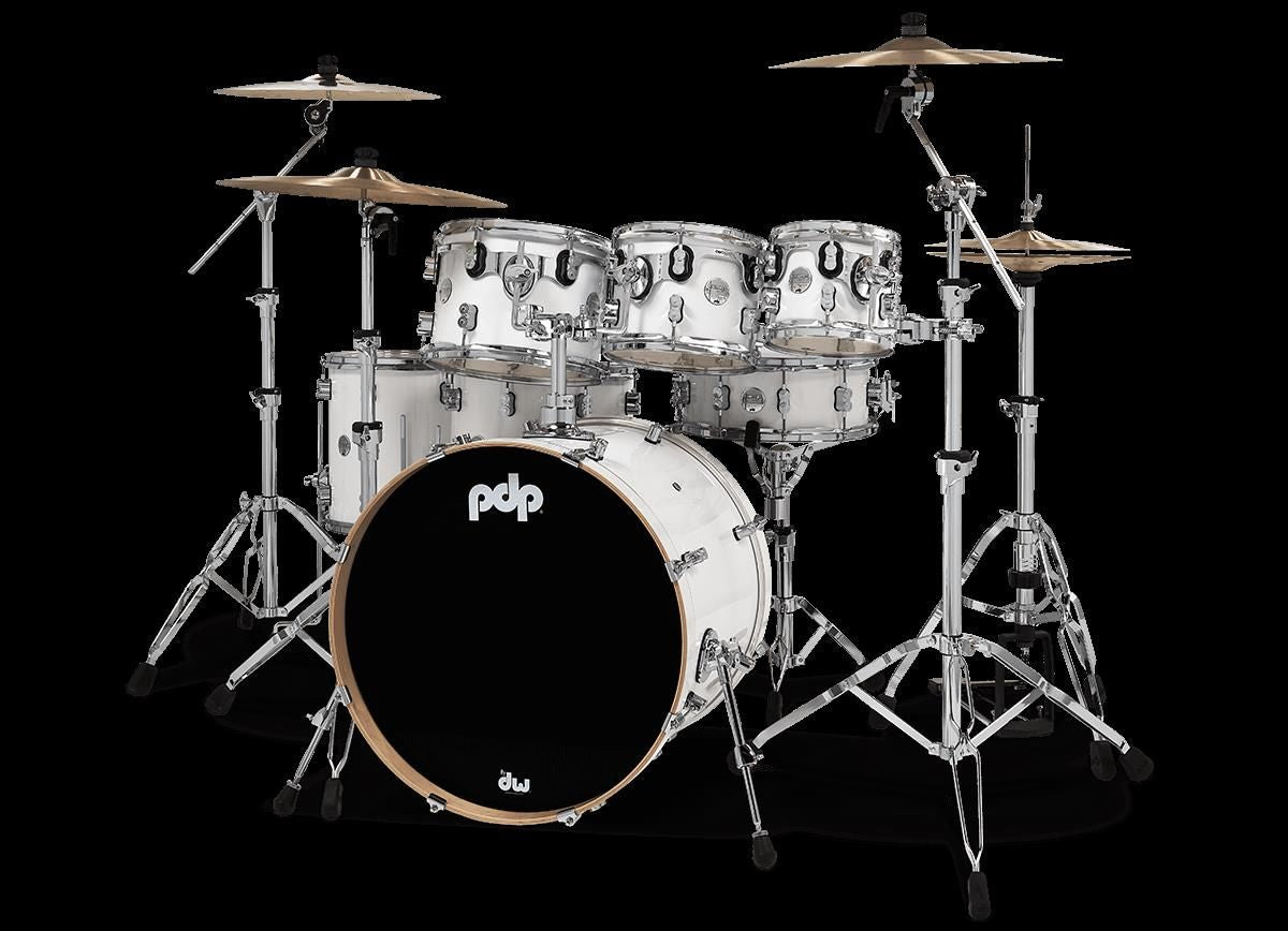 PDP Concept Maple Series 22inch 7-Piece Drum Kit in Pearlescent White
