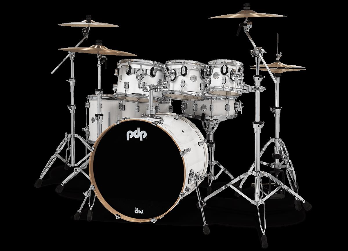 PDP Concept Maple Series 22inch 7-Piece Drum Kit in Pearlescent White