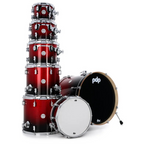 PDP Concept Maple Series 22inch 7-Piece Drum Kit in Red/Black