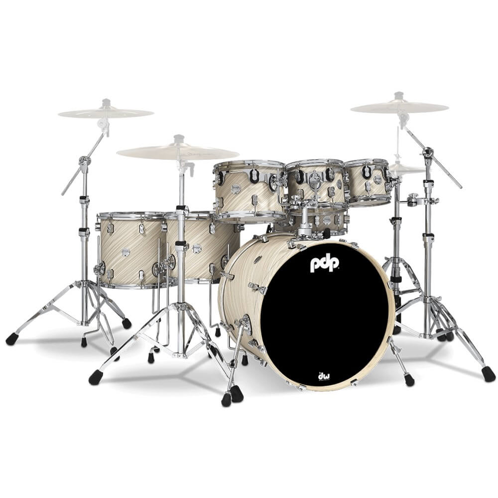 PDP Concept Maple 22/8/10/12/14/16+14S 7pc Drum Shell Pack - Twisted Ivory