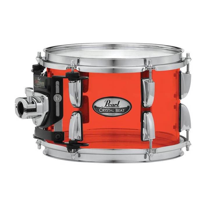 Pearl Crystal Beat 12 x 8 Tom with Chrome Hardware in Ruby Red
