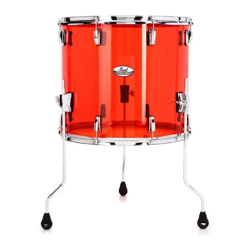 Pearl Crystal Beat 16 x 15 inch Floor Tom - Ruby Red