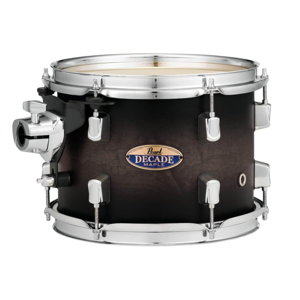 Pearl Decade Maple Fusion Plus 22/10/12/16+14S 5Pce Drum Kit with Hardware - Satin Black Burst