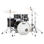 Pearl Decade Maple Fusion Plus 22/10/12/16+14S 5Pce Drum Kit with Hardware - Satin Black Burst