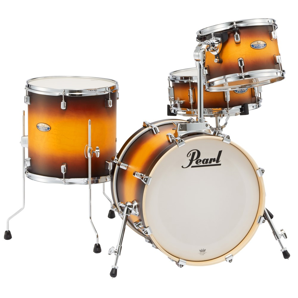 Pearl Decade Maple Bop 18/12/14+14S 4pc Drum Shell Pack - Satin Amburst
