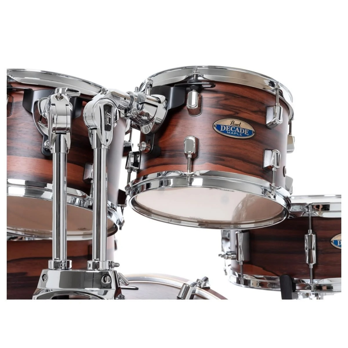 Pearl Decade Maple 5pce Fusion Plus Ltd Ed Drum kit in Matte Dark Walnut with 930 H/W Pack