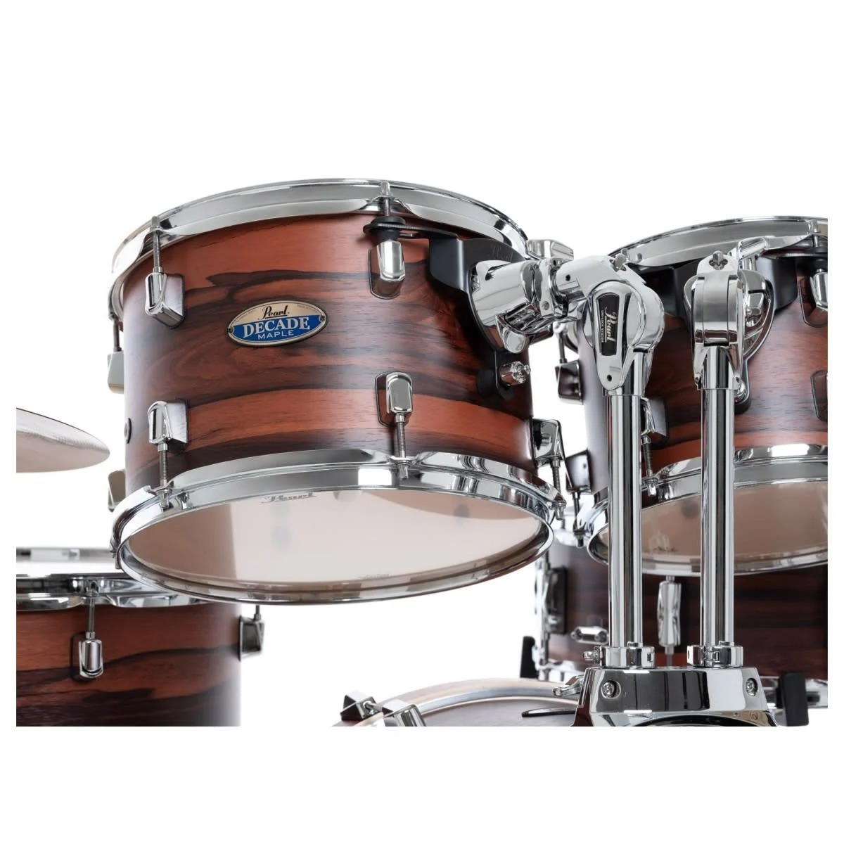 Pearl Decade Maple 5pce Fusion Plus Ltd Ed Drum kit in Matte Dark Walnut with 930 H/W Pack