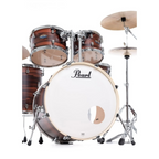 Pearl Decade Maple 5pce Fusion Plus Ltd Ed Drum kit in Matte Dark Walnut with 930 H/W Pack
