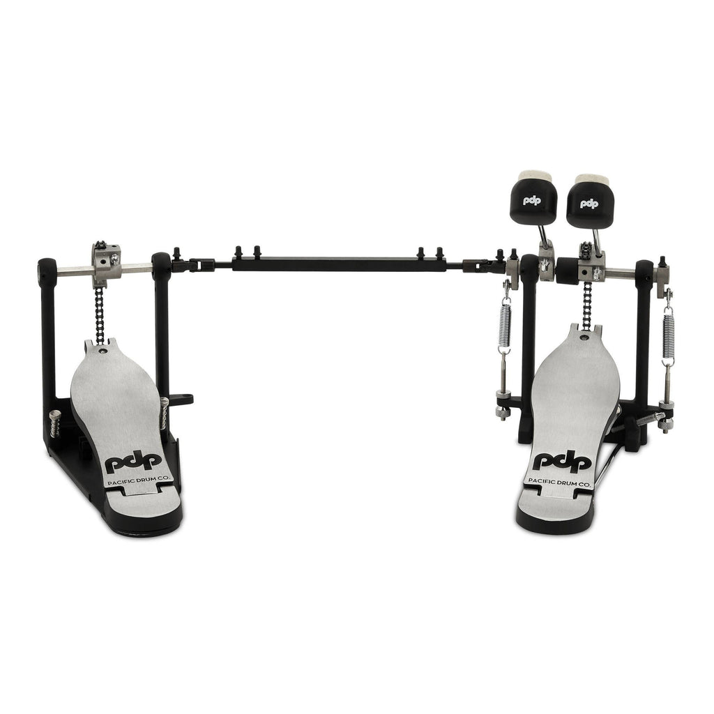 PDP Concept Series double bass drum pedal with metal footplates and chain drive for smooth, precise drum pedal action