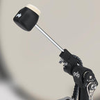 PDP Concept Series double bass drum pedal with chrome finish and adjustable footplates for enhanced drum kit performance.