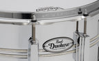 Pearl Duoluxe Chrome-over-Brass 14x5 Snare Drum with Twin Nicotine White Marine Pearl Inlays