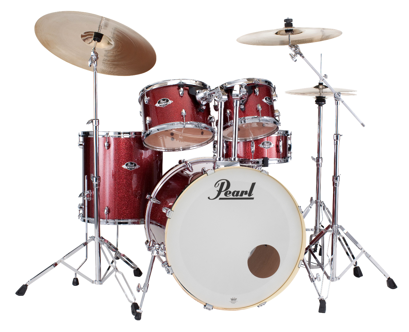 Pearl Export 22 Fusion Plus Drum Kit Shell Pack - Black Cherry Glitter