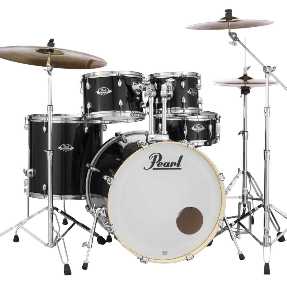 Pearl Export EXX 22 Fusion Plus Drum Kit w/830 HW - Jet Black