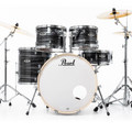 Pearl Export EXX 22" Fusion Plus 5pc Drum Shell Pack - Graphite Silver Twst