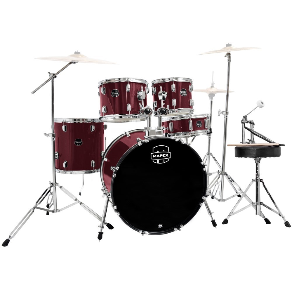 Mapex Prodigy 20/10/12/14+14S 5pc Drum Kit with Hardware - Red