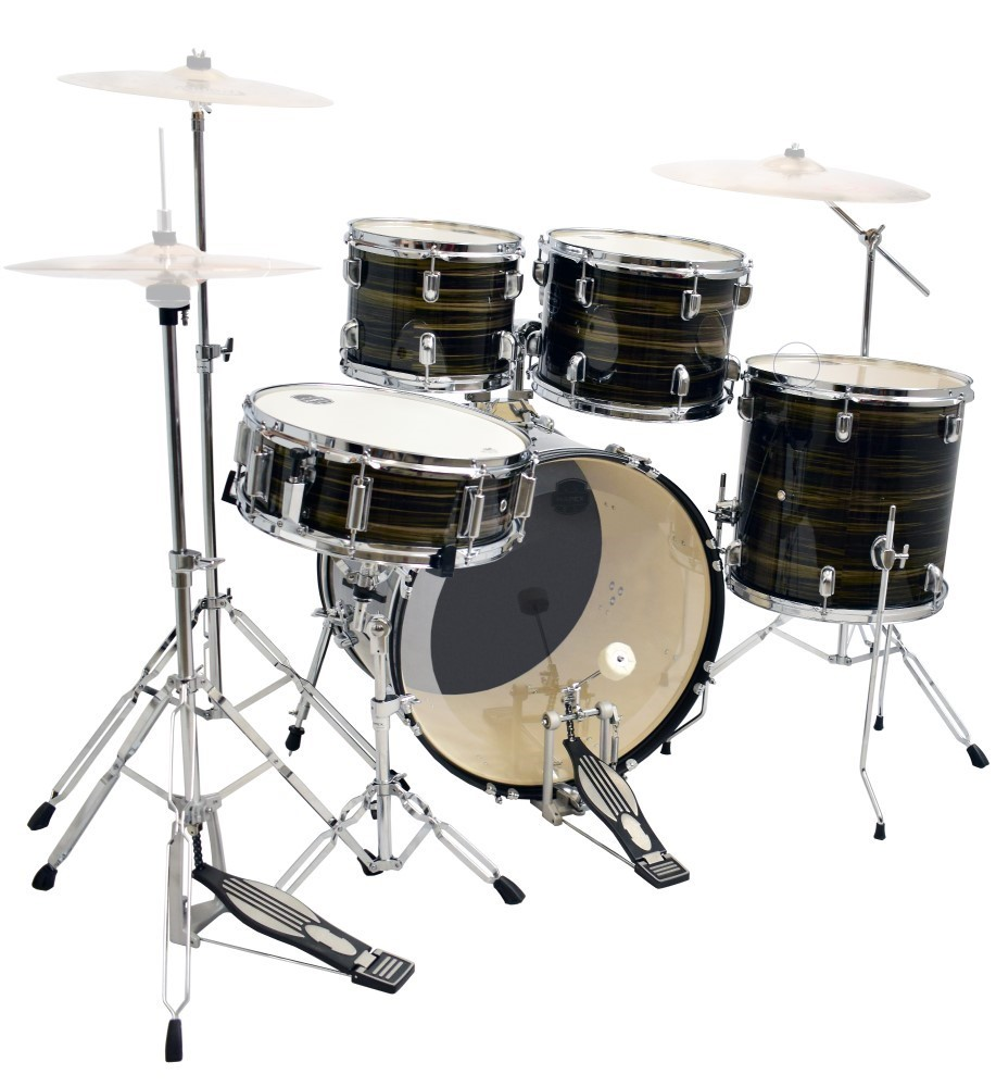 Mapex Prodigy 20/10/12/14+14S 5pc Drum Kit with Hardware - Black and Yellow