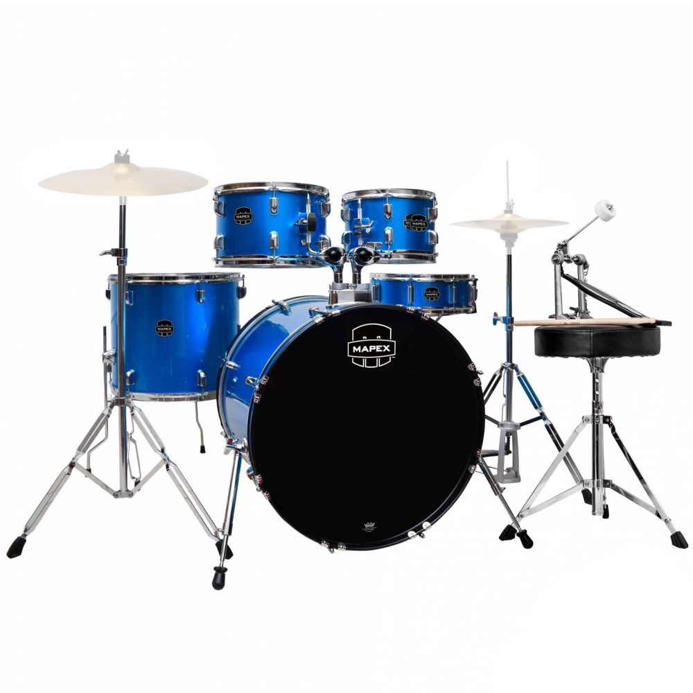 Mapex Prodigy 20/10/12/14+14S 5pc Drum Kit with Hardware - Royal Blue