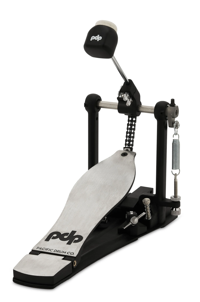 PDP New 800 Series drum hardware and accessories, including stands and mounts, shown in a detailed product image.