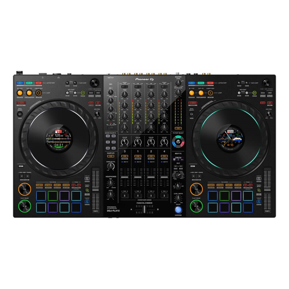 Pioneer DDJ-FLX10 4-Channel DJ Performance Controller for Rekordbox and Serato DJ Pro