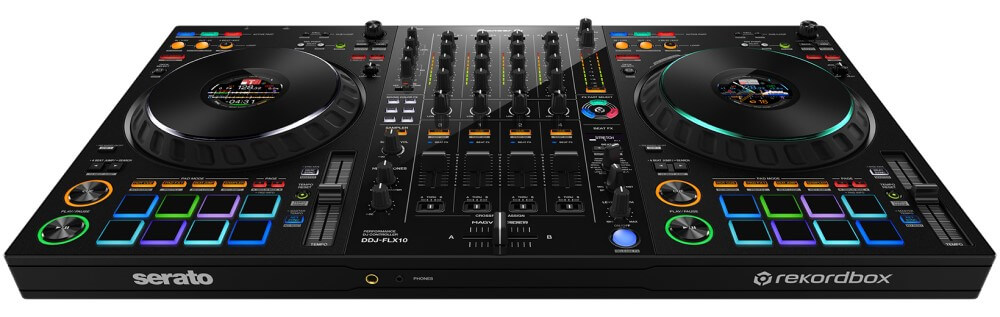 Pioneer DDJ-FLX10 4-Channel DJ Performance Controller for Rekordbox and Serato DJ Pro