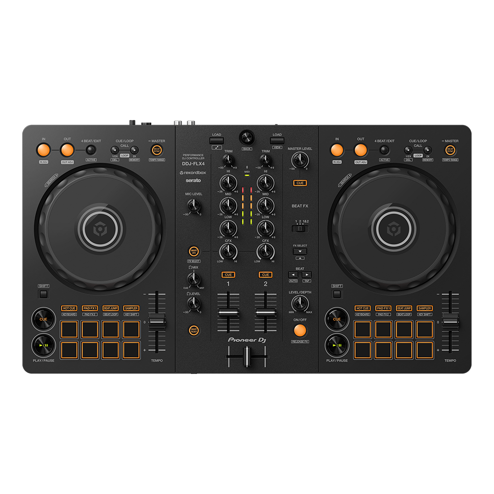 Pioneer DDJ-FLX4 2-channel DJ Controller for Multiple DJ applications in Black