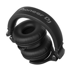 Pioneer HDJ-CUE1BT-K black Bluetooth monitoring headphones with cushioned ear pads and adjustable headband.