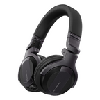 Pioneer HDJ-CUE1 DJ monitoring headphones in dark silver with cushioned ear cups and adjustable headband for professional sound.