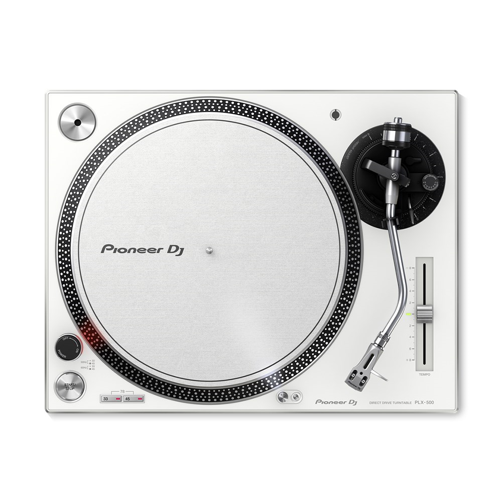 Pioneer PLX-500-WH High-torque Direct Drive Turntable in White