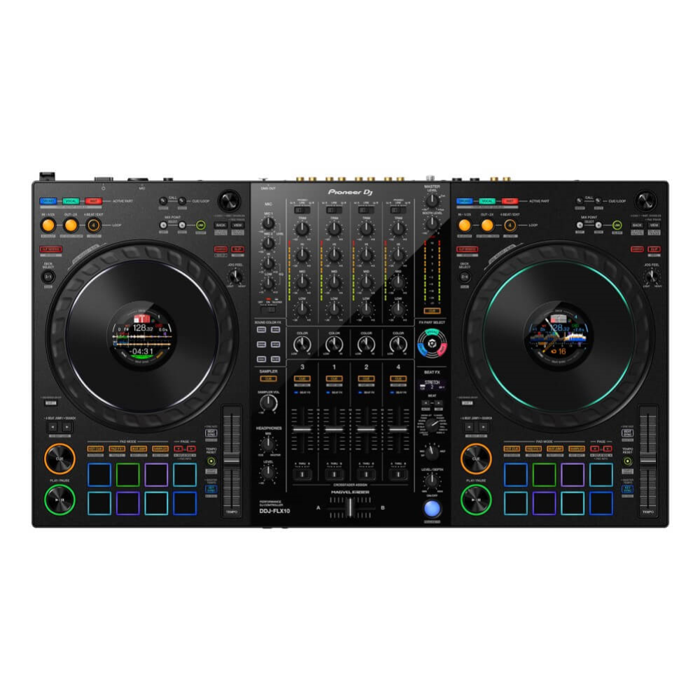 Pioneer DDJ-FLX10 4-Channel DJ Performance Controller for Rekordbox and Serato DJ Pro