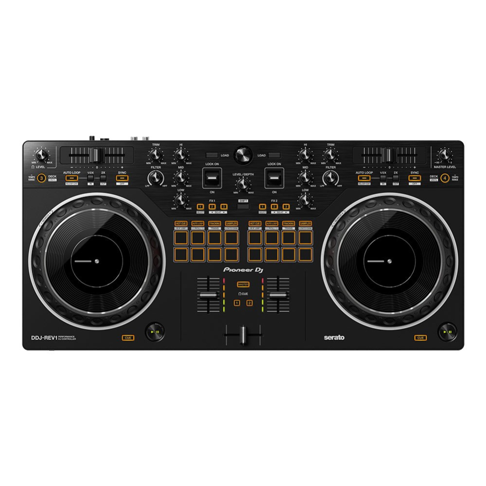Pioneer DDJ-REV1 Scratch-style 2-channel DJ Controller in Black