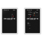 Pioneer DM-40D-BT 4 inch Studio Monitor Speakers with Bluetooth in White - Pair