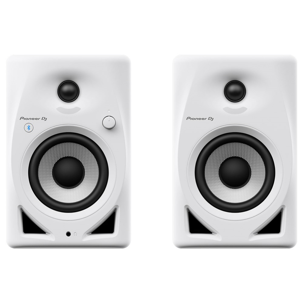 Pioneer DM-40D-BT 4 inch Studio Monitor Speakers with Bluetooth in White - Pair