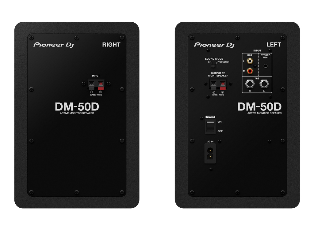 Pioneer DM-50D 5 inch Studio Monitor Speakers in Black - Pair