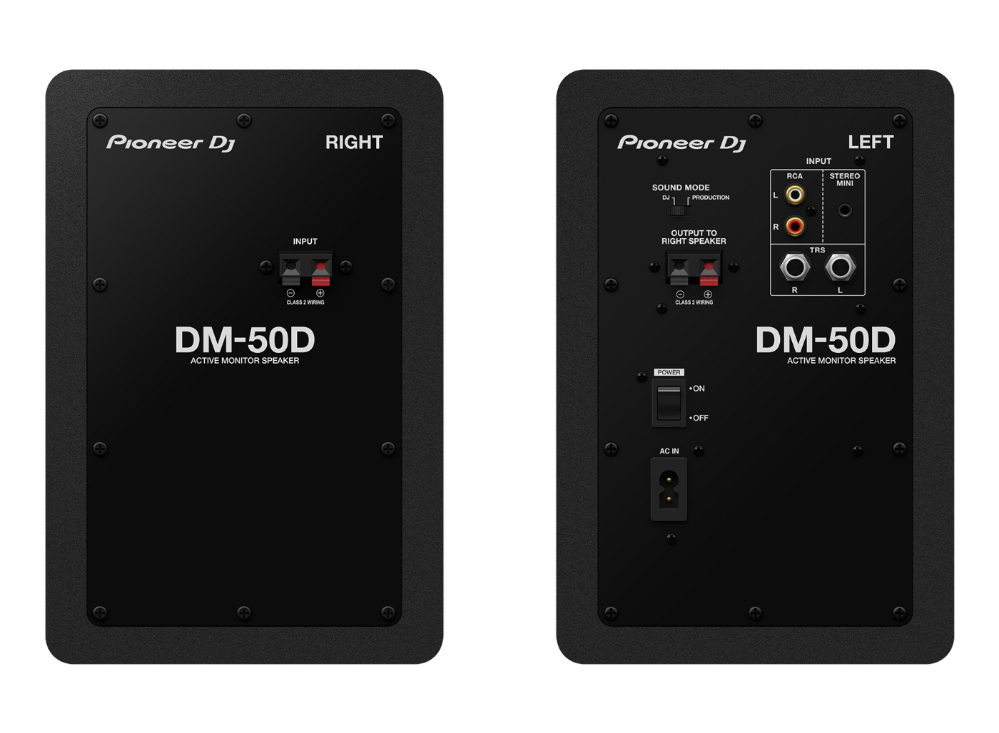 Pioneer DM-50D 5 inch Studio Monitor Speakers in Black - Pair