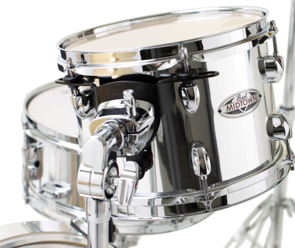 Pearl Midtown 16/10/13+13S 4pc Compact Drum Kit with HWP-150 Hardware Pack - Mirror Chrome