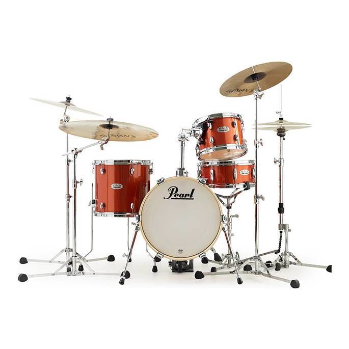 Pearl Midtown 16/10/13+13S 4pc Compact Drum Kit with Snare - Orange Crush