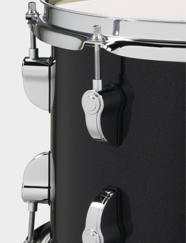 PDP New Yorker 14/8/12+14S 4pc Drum Kit Shell Pack - Black Onyx Sparkle