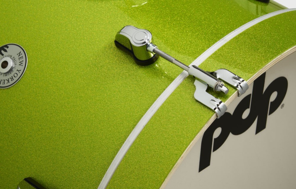 PDP New Yorker 14/8/12+14S 4pc Drum Kit Shell Pack - Electric Green Sparkle