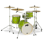 PDP New Yorker 14/8/12+14S 4pc Drum Kit Shell Pack - Electric Green Sparkle