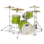 PDP New Yorker 14/8/12+14S 4pc Drum Kit Shell Pack - Electric Green Sparkle