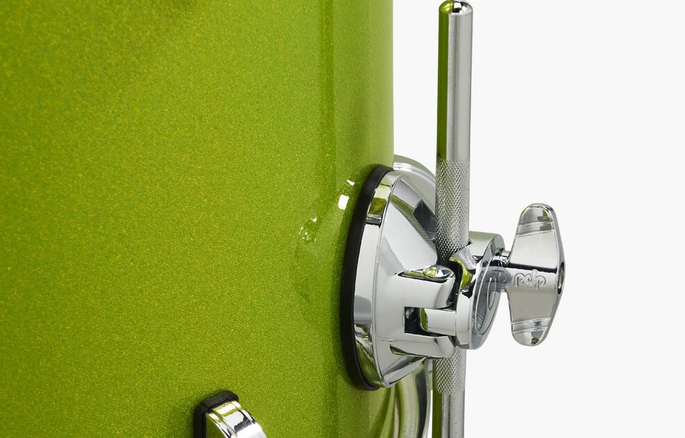 PDP New Yorker 14/8/12+14S 4pc Drum Kit Shell Pack - Electric Green Sparkle