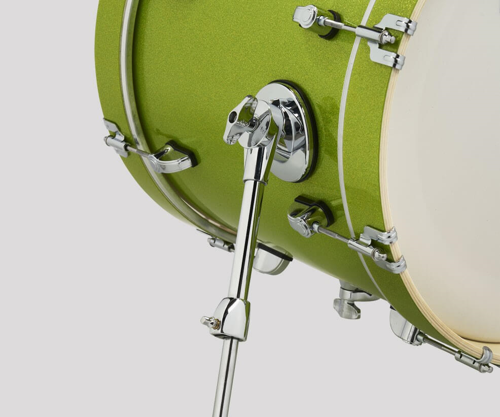 PDP New Yorker 14/8/12+14S 4pc Drum Kit Shell Pack - Electric Green Sparkle