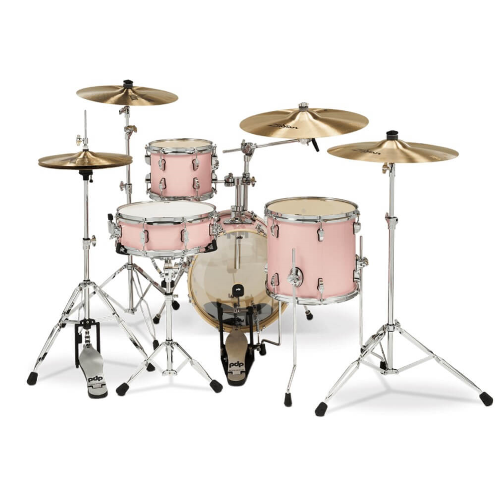 PDP New Yorker 14/8/12+14S 4pc Drum Kit Shell Pack - Pale Rose Sparkle